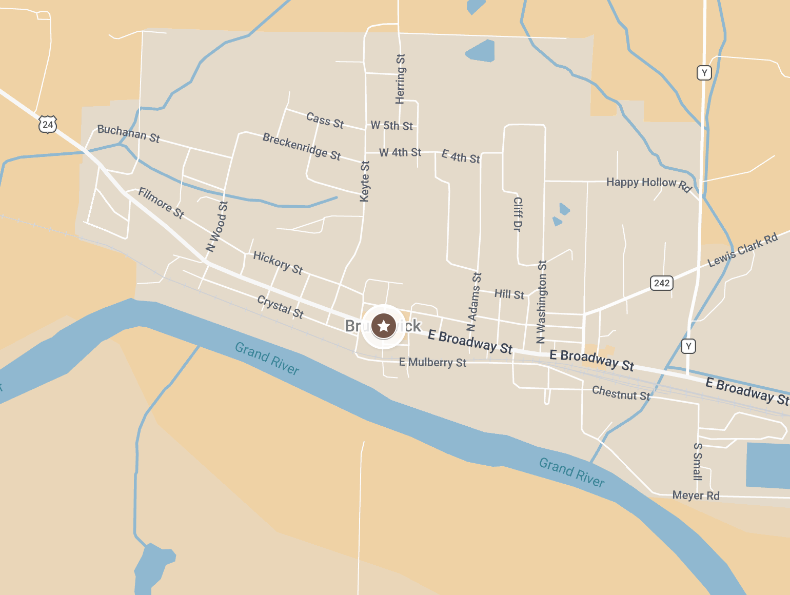 Map of locations